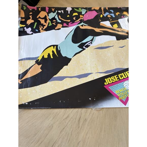 VTG 90s Poster Beach Volleyball Party 1991 Jose Cuervo Retro Bar Man Cave 24x35 - Picture 8 of 10